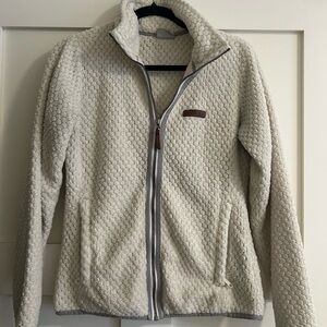 Women's Cream Fleece Jacket